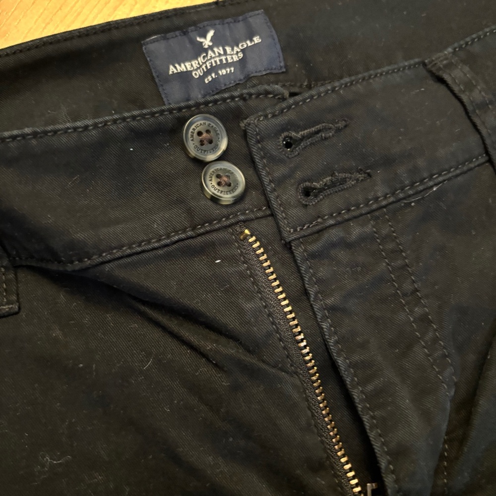 NWOT AEO Black Artist Jeans with Wide Flare